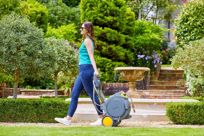 Hozelock 100488H Tekerlekli 35 M Hortumlu Otomatik Geri Sarmalı Hortum Toplama Makara Seti - Görsel 2