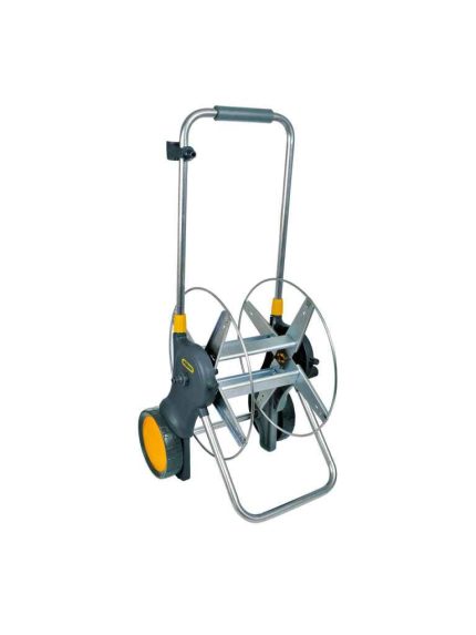 Hozelock 2460H 90 m Kapasiteli Tekerlekli Metal Hortum Toplama Sarma Arabası