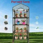 Gardener 16040 4 Katlı Tekerlekli Portatif Bahçe Serası