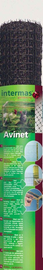 Intermas 170612 AVINET Siyah 2x200 m 16x16 mm UV Filtreli Yüksek Dayanıklı Çok Amaçlı Plastik Ağ (PP) - Görsel 3