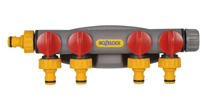 Hozelock 2150H Dörtlü (4'lü) Vanalı Su Musluk Dağıtıcı Adaptörü - Görsel 3