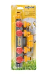 Hozelock 2150H 4 Çıkışlı Vanalı Musluk Adaptörü