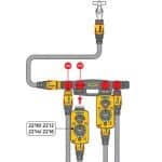 Hozelock 2150H Dörtlü (4'lü) Vanalı Su Musluk Dağıtıcı Adaptörü - Görsel 5