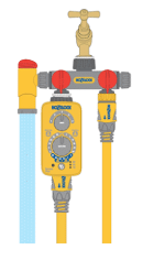 Hozelock 2250H Çift Yönlü, Musluklu, Vanalı Musluk Bağlantısı  1/2" - 3/4" - Görsel 6