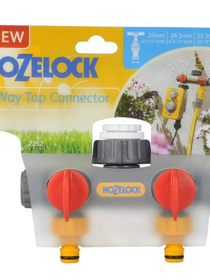 Hozelock 2252H 2 Çıkışlı Musluk Bağlantısı 1/2-1"