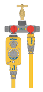 Hozelock 2252H Çift Yönlü Vanalı Musluk Bağlantısı  1/2" - 3/4" - Görsel 4