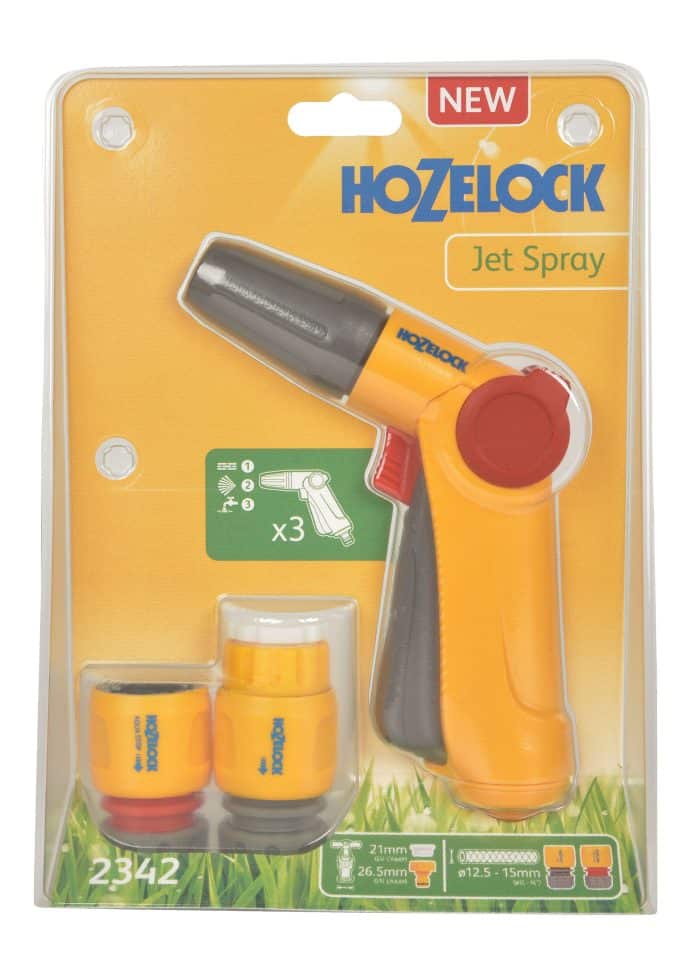 Hozelock 2342H Jet Sprey Sivri Uçlu Atım Ayarlı Hortum Tabancası Seti - Görsel 2