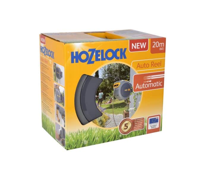 Hozelock 2401-3460H Duvara Monte 20 m Hortumlu Otomatik Geri Sarmalı Hortum Toplama Makara Seti + 2669H Multi Sprey Yuvarlak Başlıklı 5 Ayarlı Hortum Tabancası HEDİYELİ - Görsel 3