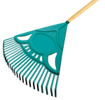 Raco 53726 Ahşap Saplı Plastik Çim ve Yaprak Toplama Tırmığı 60 CM - Görsel 3