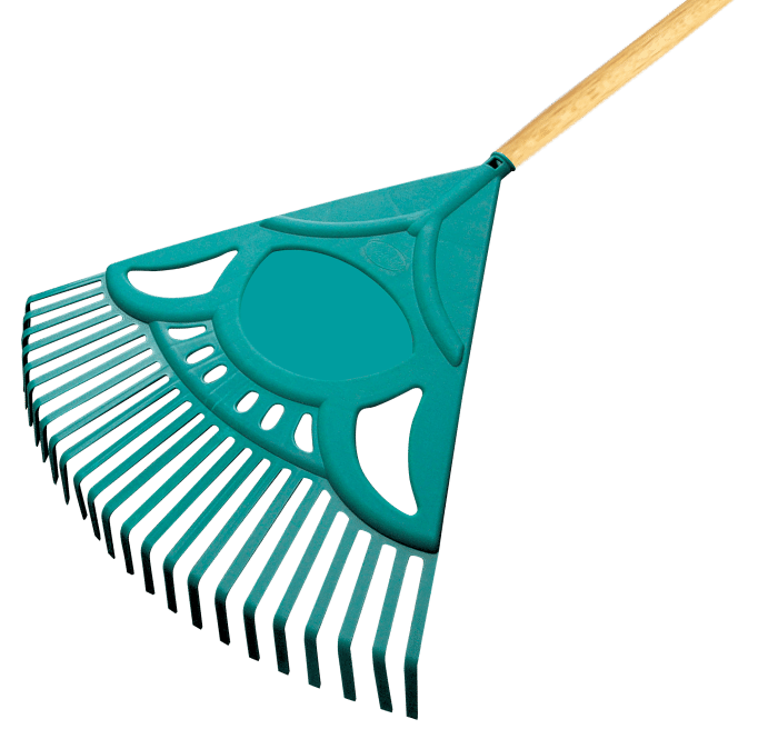 Raco 53726 Ahşap Saplı Plastik Çim ve Yaprak Toplama Tırmığı 60 CM - Görsel 3