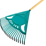 Raco 53726 Ahşap Saplı Plastik Çim Yaprak Tırmığı 60 cm