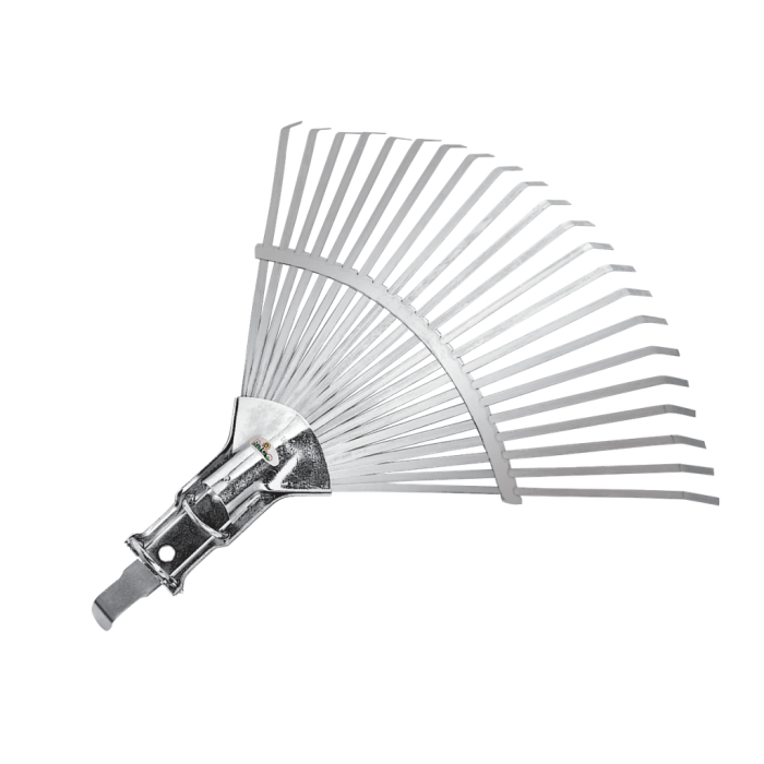 Raco 53736 Ahşap Saplı Ayarlı Kelepçeli Metal Çim ve Yaprak Toplama Tırmığı 30-45 CM - Görsel 2