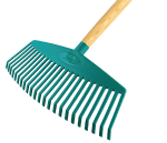 Raco 53747 Ahşap Saplı Plastik Çim Yaprak Tırmığı 45 cm