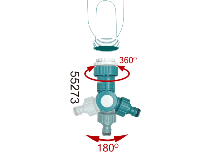 Raco 55273 Dönebilen Musluk Bağlantısı (1/2"-5/8"-3/4"-1") - Görsel 2