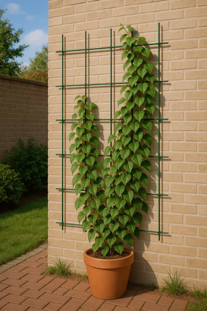 Gardener 74075 Sarmaşık Bitkilere Özel Metal Tırmanma Kafesi  - Yeşil 150cm X 75cm - Görsel 4