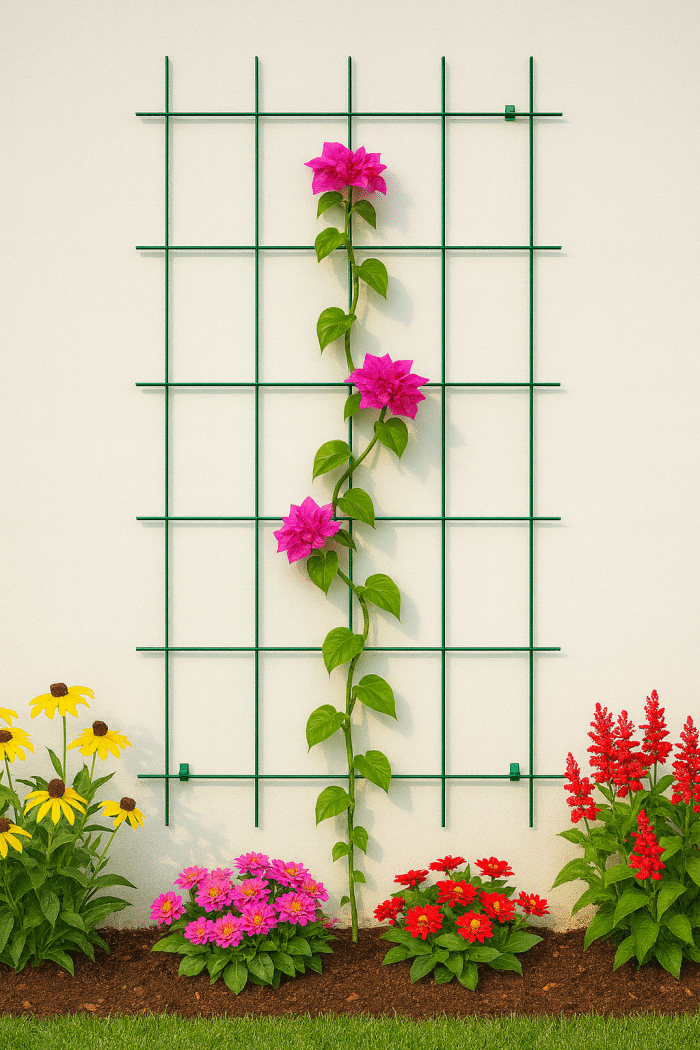 Gardener 74075 Sarmaşık Bitkilere Özel Metal Tırmanma Kafesi  - Yeşil 150cm X 75cm - Görsel 6
