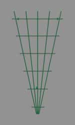 Gardener 74175 Sarmaşık Bitkilere Özel Metal Tırmanma Kafesi Üçgen - Yeşil 150cm X 75cm - Görsel 6