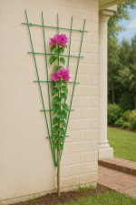 Gardener 74175 Sarmaşık Bitkilere Özel Metal Tırmanma Kafesi Üçgen - Yeşil 150cm X 75cm - Görsel 4