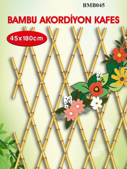 Gardener BMB045 Bambu Akordeon Kafes 45x180 cm