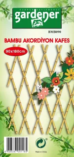 Gardener BMB090 Bambu Akordeon Kafes 90x180 cm