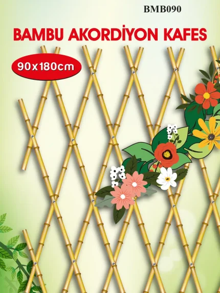 Gardener BMB090 Bambu Akordeon Kafes 90x180 cm