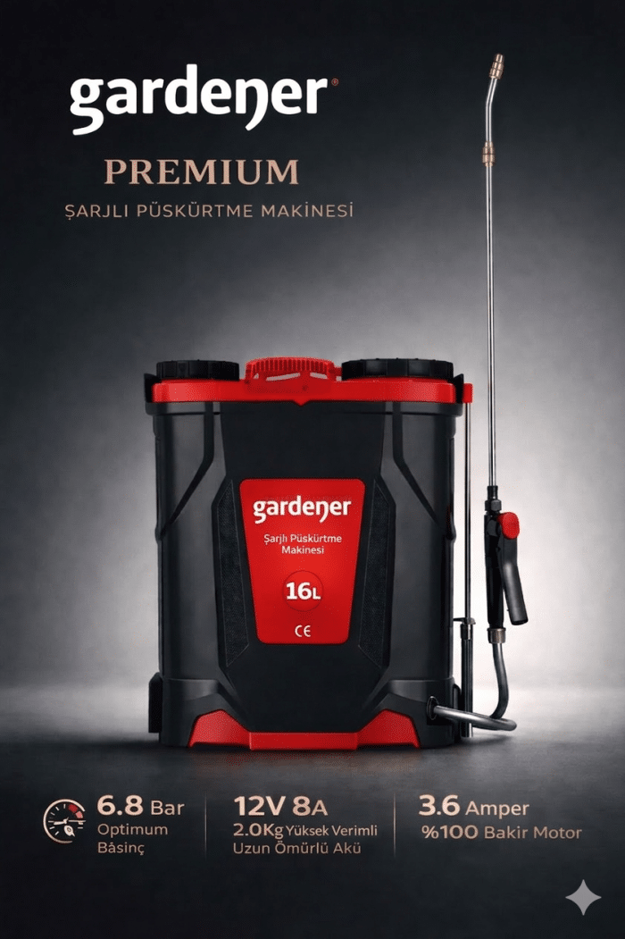 Gardener 165516 Şarjlı (Akülü) Sırt Tipi İlaçlama Pompası 16 Litre - Görsel 3